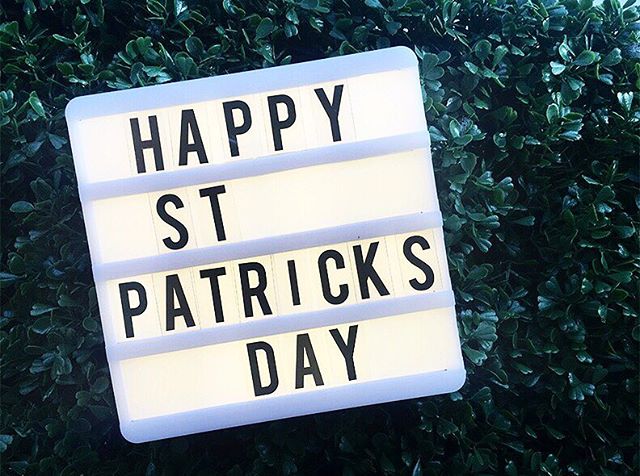 Happy St. Patrick's Day!!  Have a fun and safe weekend, everyone!
