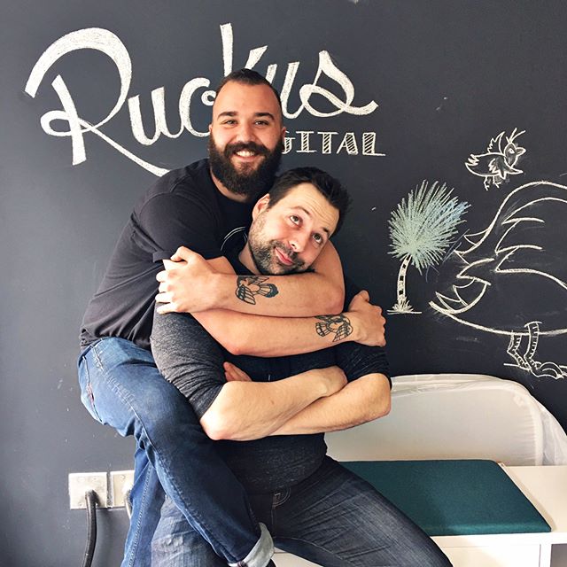Happy Birthday to two of our favs at @ruckusdigital! 
(Also, it's #NationalGrilledCheeseDay. Check out our Instagram Story to see how we celebrated! )