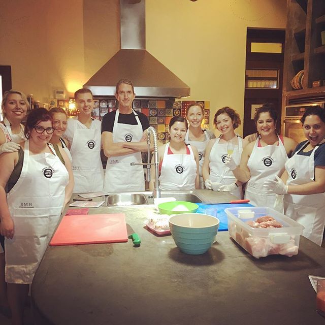 Master chef, Mexico edition! The @apexpr and #ruckusdigital teams are making a delicious cake we are sure to enjoy later! #APEXico2018 #20thanniversary #companyretreat #digital #PR #agencylife #Mexico #fun #cooking