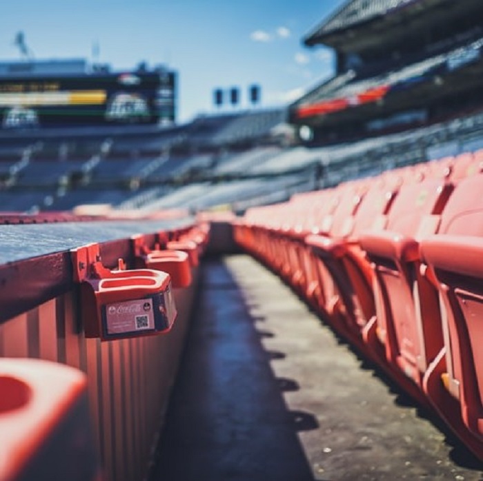 Empty stadium